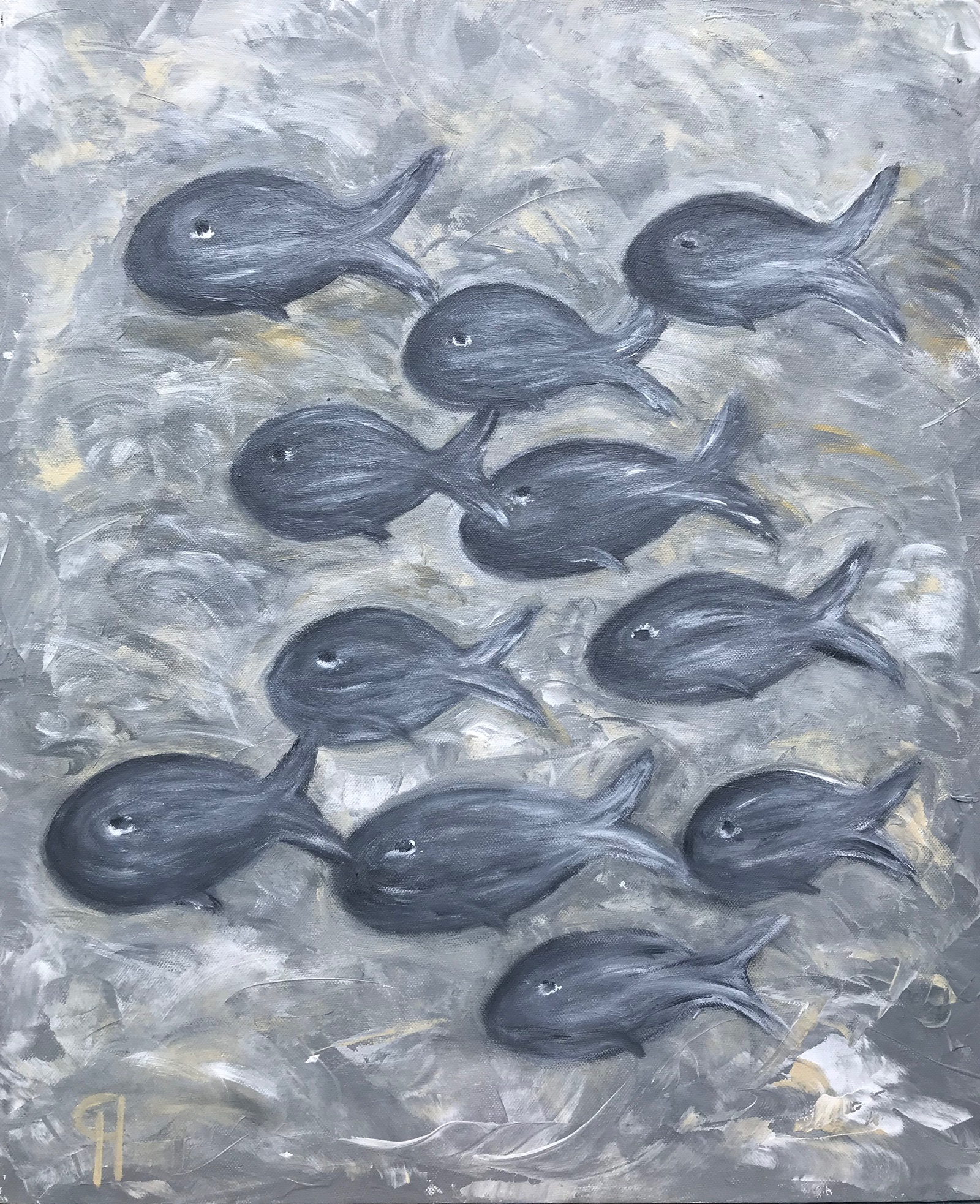 Küstenkunst - Fischschwarm