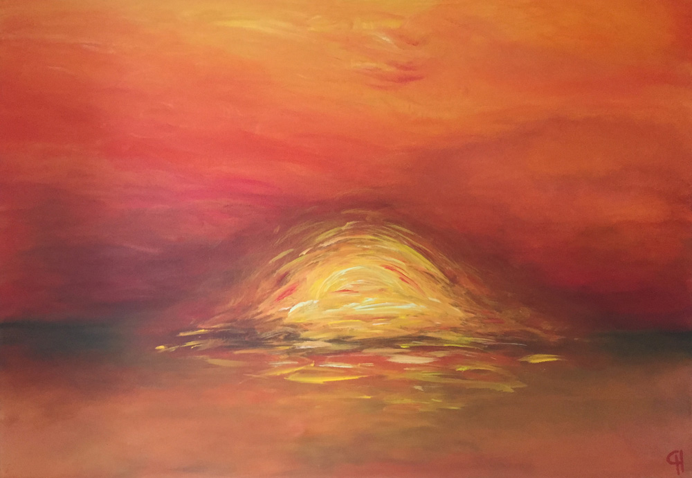 Küstenkunst - Sonnenuntergang