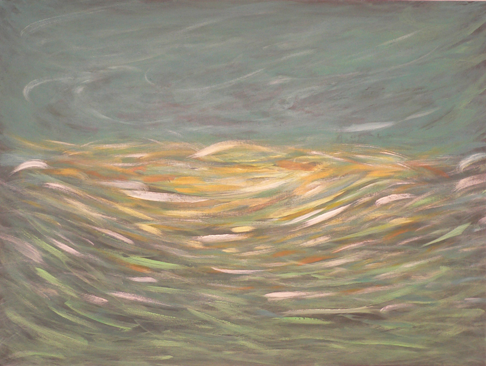 Küstenkunst - Aufgewühlte See